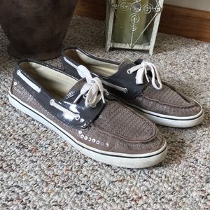 Sequin Boat Shoes